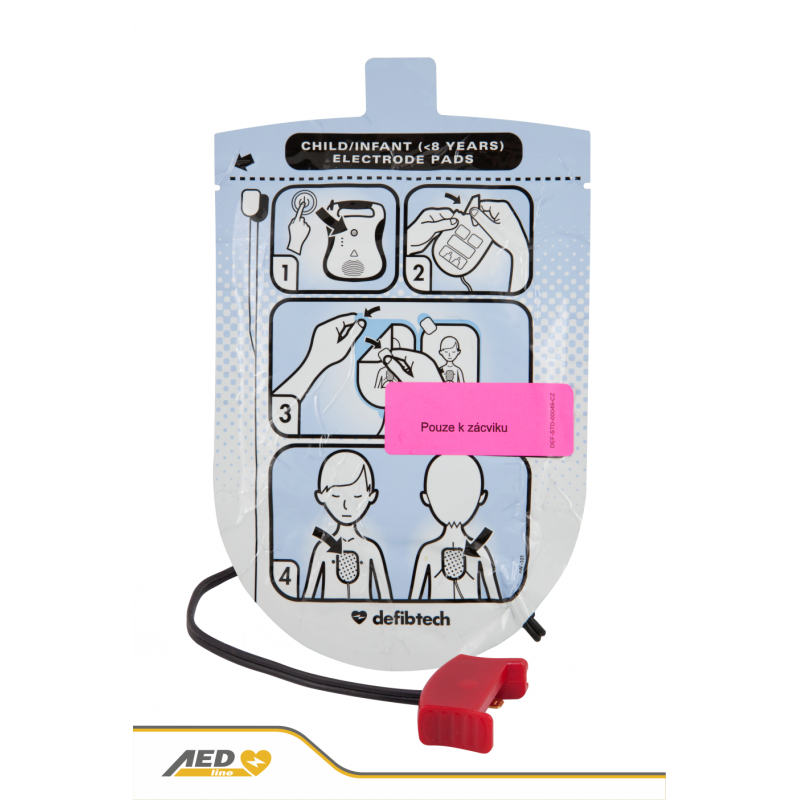 Tréningové elektródy pre deti (DDP-201TR) Lifeline AED